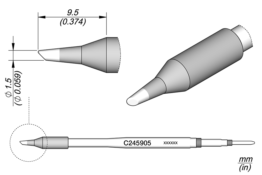 C245905 - Bevel Cartridge Ø 1.5